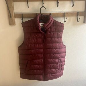 Old Navy Burgundy Vest
